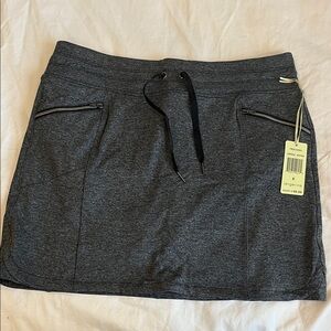 Tangerine Charcoal Skort with Zipper Accents